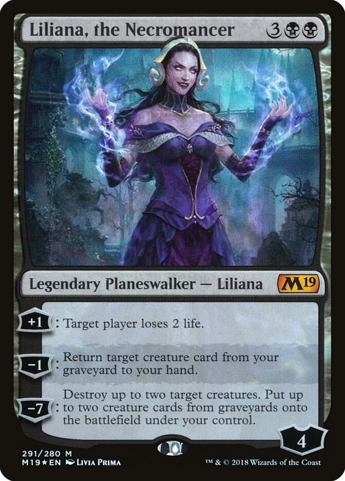 Liliana, the Necromancer — Core Set 2019