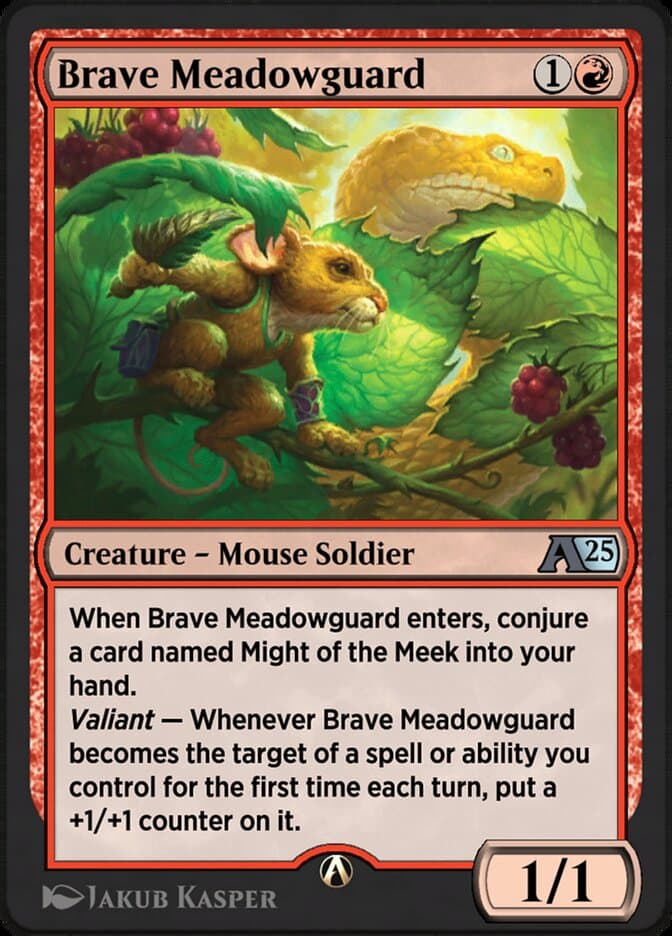 Brave Meadowguard — Alchemy: Bloomburrow