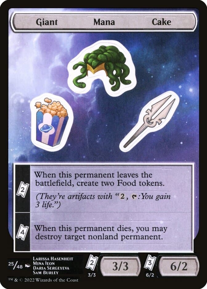 Giant Mana Cake — Unfinity Sticker Sheets