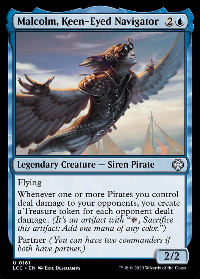Malcolm, Keen-Eyed Navigator — The Lost Caverns of Ixalan Commander
