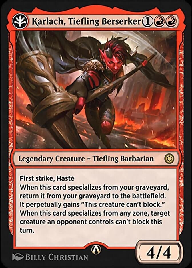 Karlach, Tiefling Berserker — Alchemy Horizons: Baldur's Gate