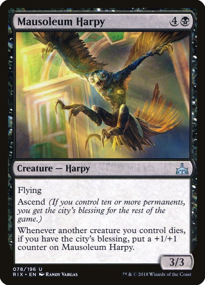 Mausoleum Harpy — Rivals of Ixalan