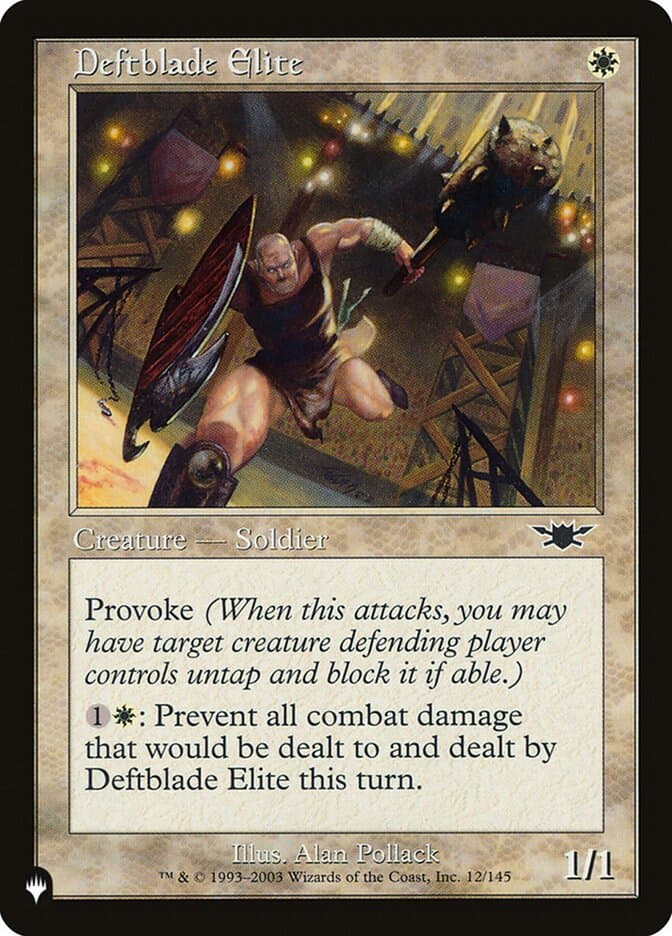 Deftblade Elite — The List