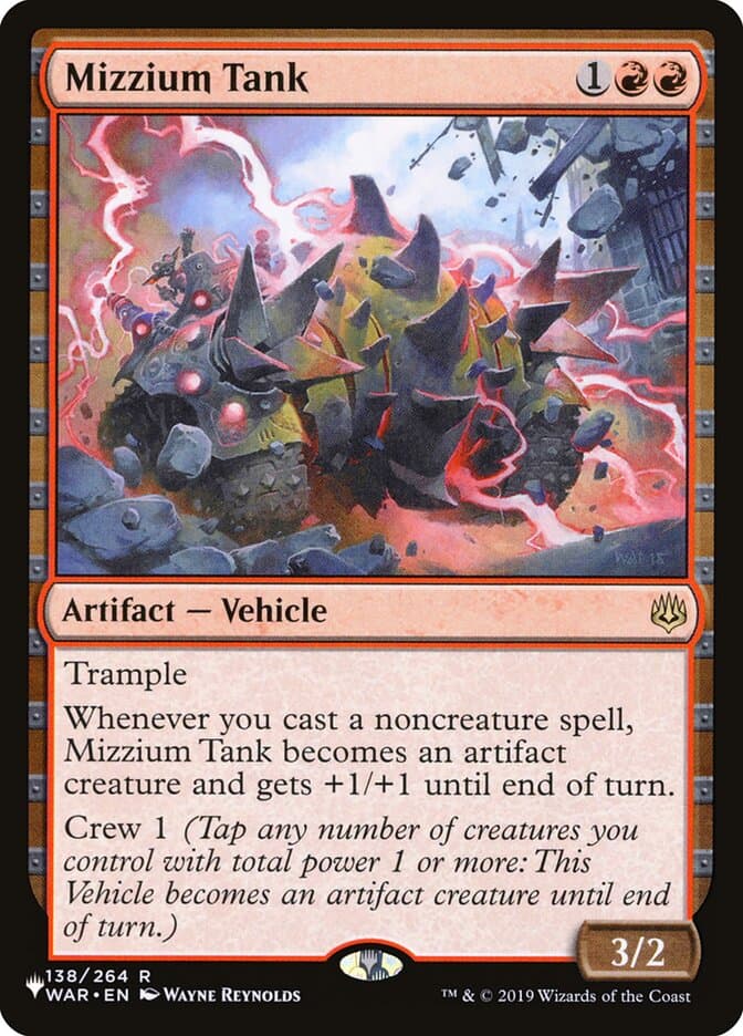 Mizzium Tank — The List