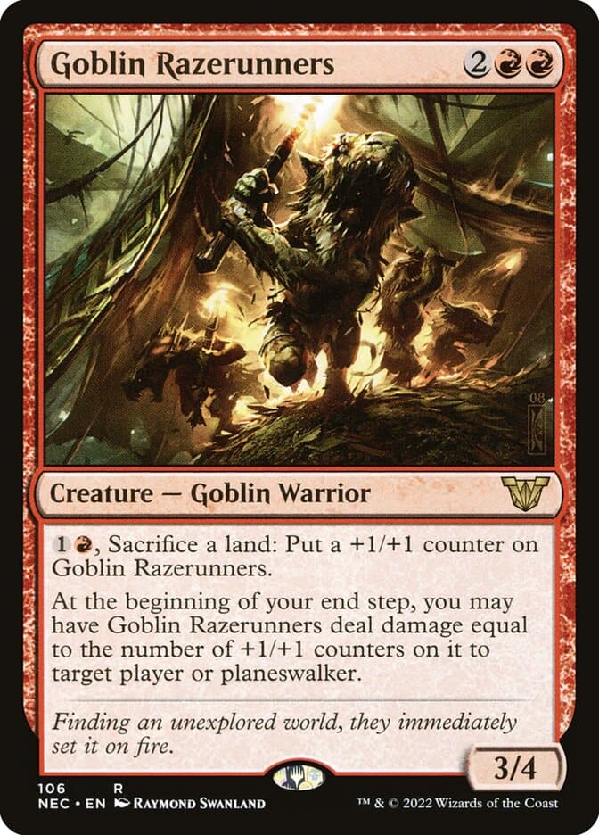 Goblin Razerunners — Neon Dynasty Commander