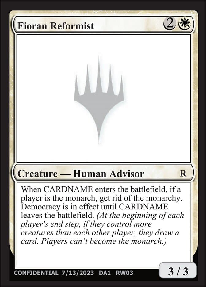 Fioran Reformist — Unknown Event