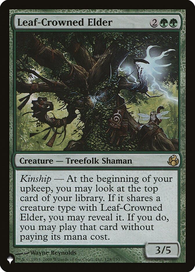 Leaf-Crowned Elder — The List