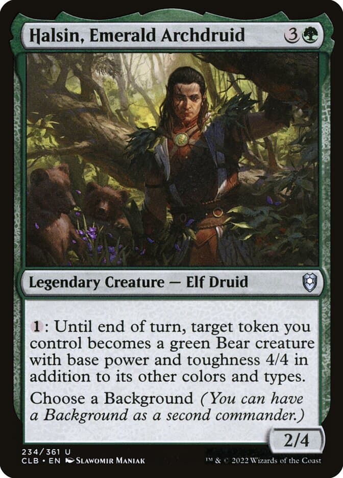 Halsin, Emerald Archdruid — Commander Legends: Battle for Baldur's Gate