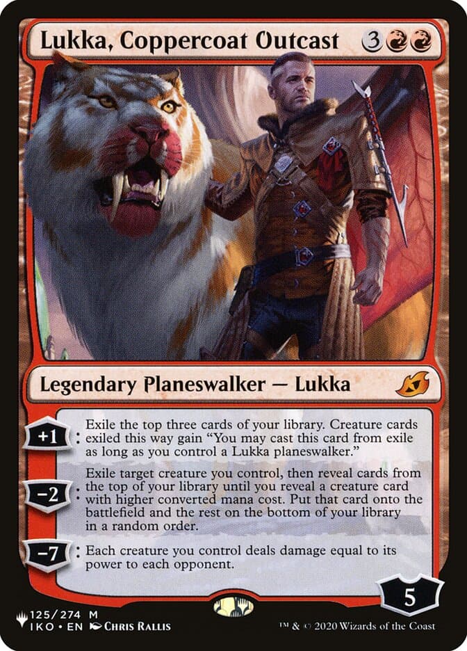 Lukka, Coppercoat Outcast — The List