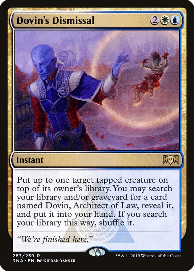 Dovin's Dismissal — Ravnica Allegiance