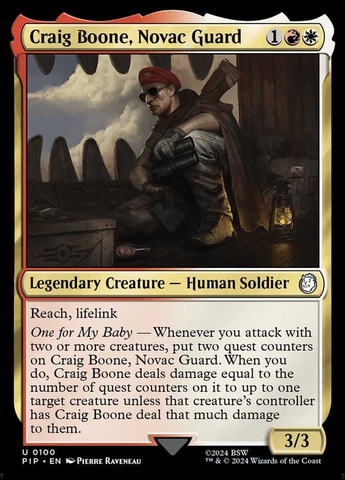 Craig Boone, Novac Guard — Fallout