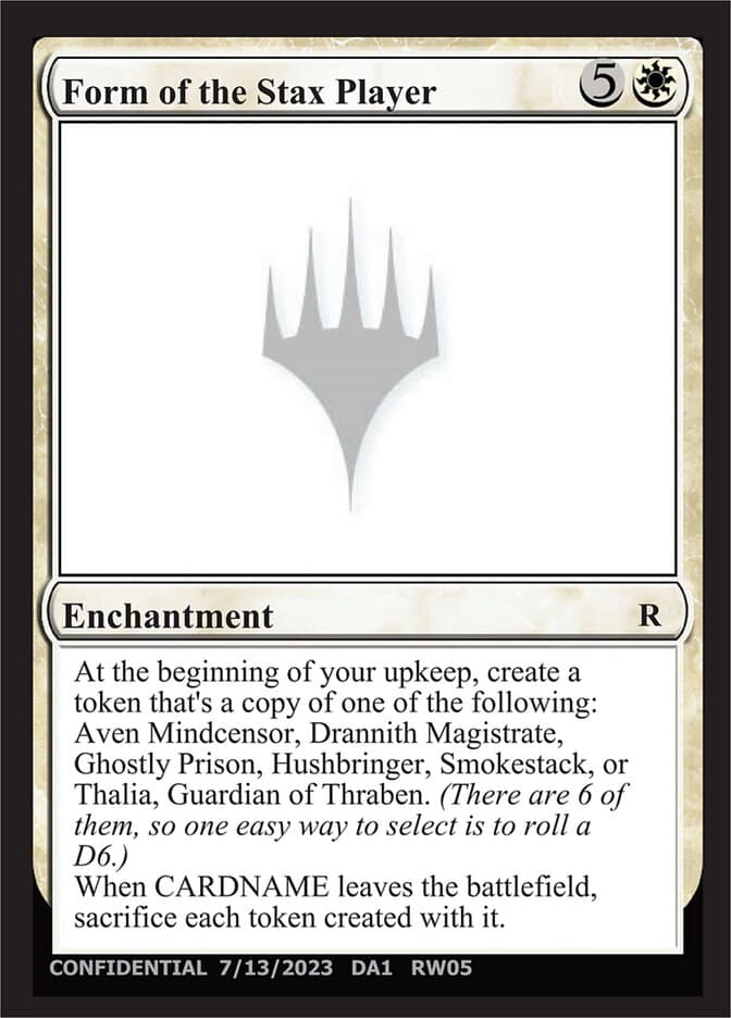 Form of the Stax Player — Unknown Event