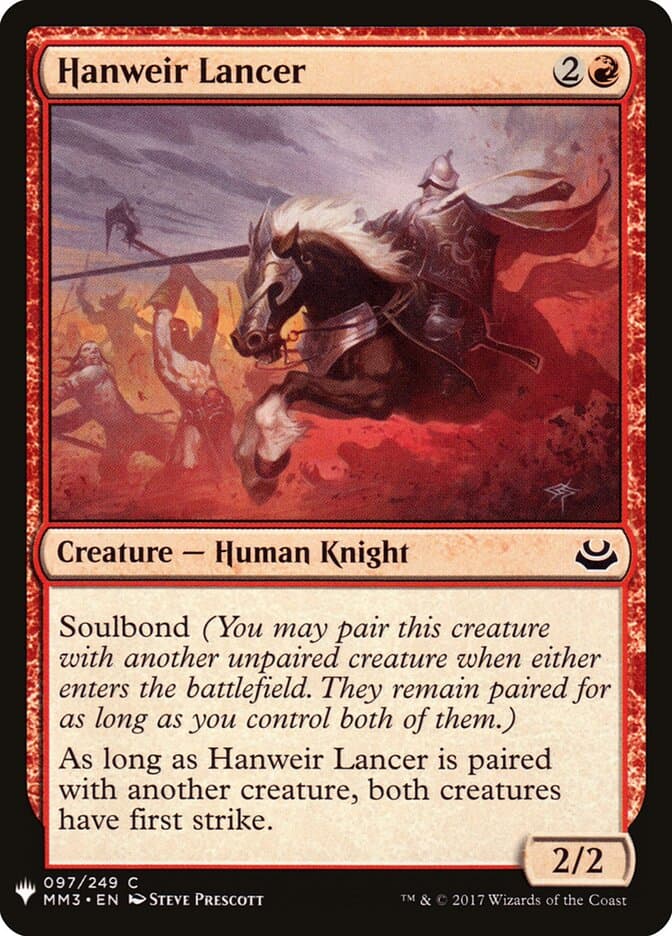 Hanweir Lancer — The List