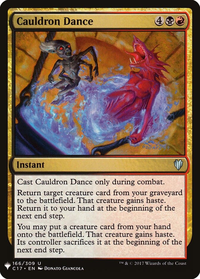 Cauldron Dance — The List