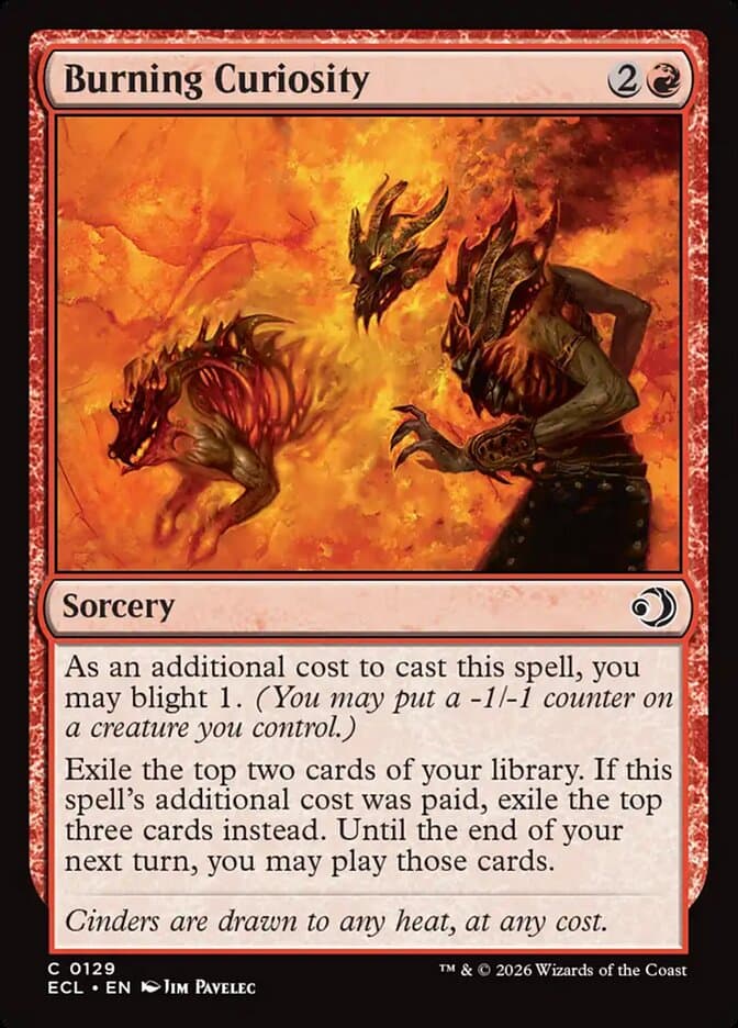 Burning Curiosity — Lorwyn Eclipsed