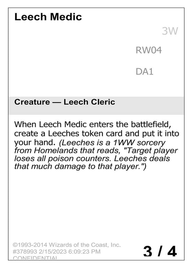 Leech Medic — Unknown Event