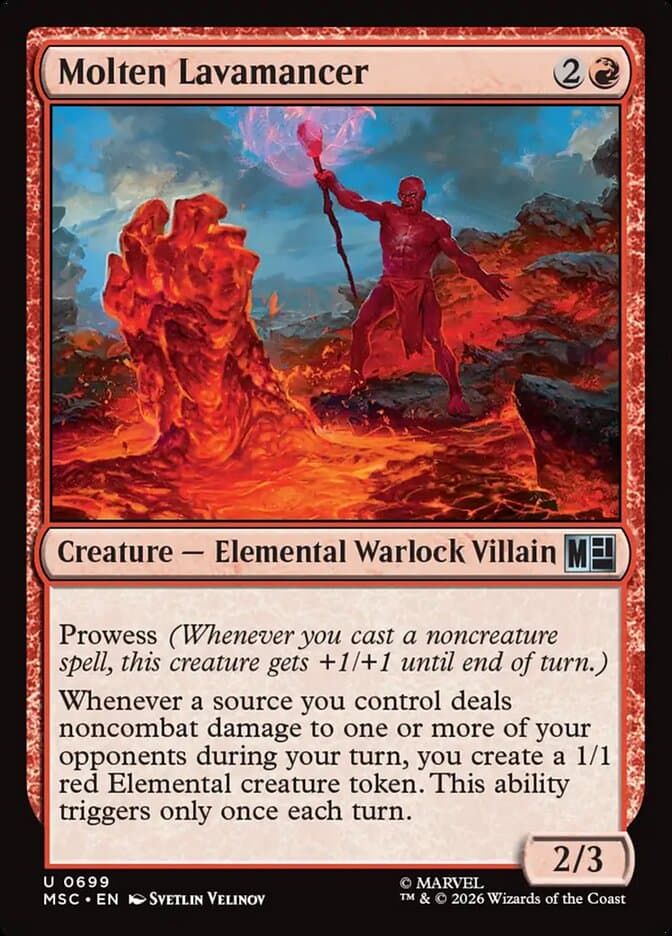Molten Lavamancer — Marvel Super Heroes Commander