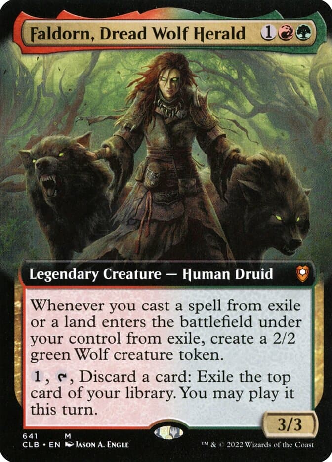Faldorn, Dread Wolf Herald — Commander Legends: Battle for Baldur's Gate