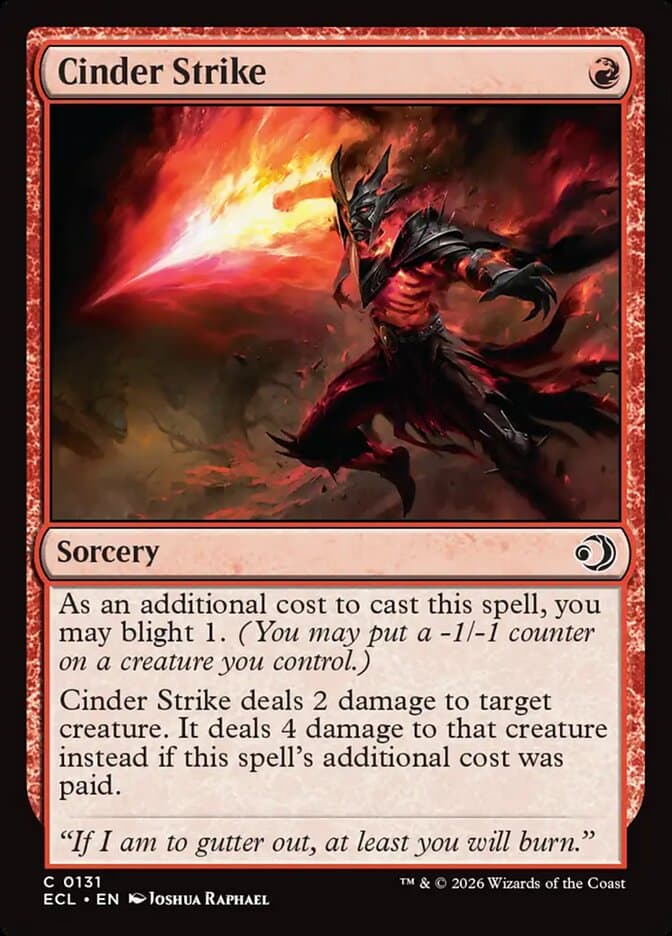 Cinder Strike — Lorwyn Eclipsed