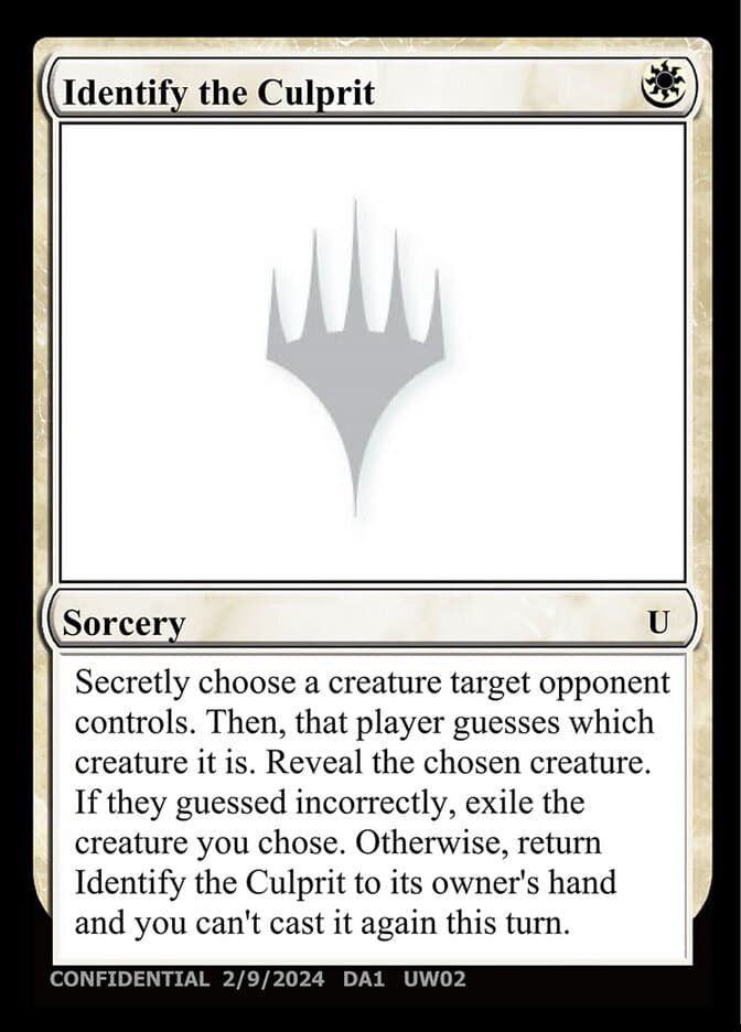 Identify the Culprit — Unknown Event