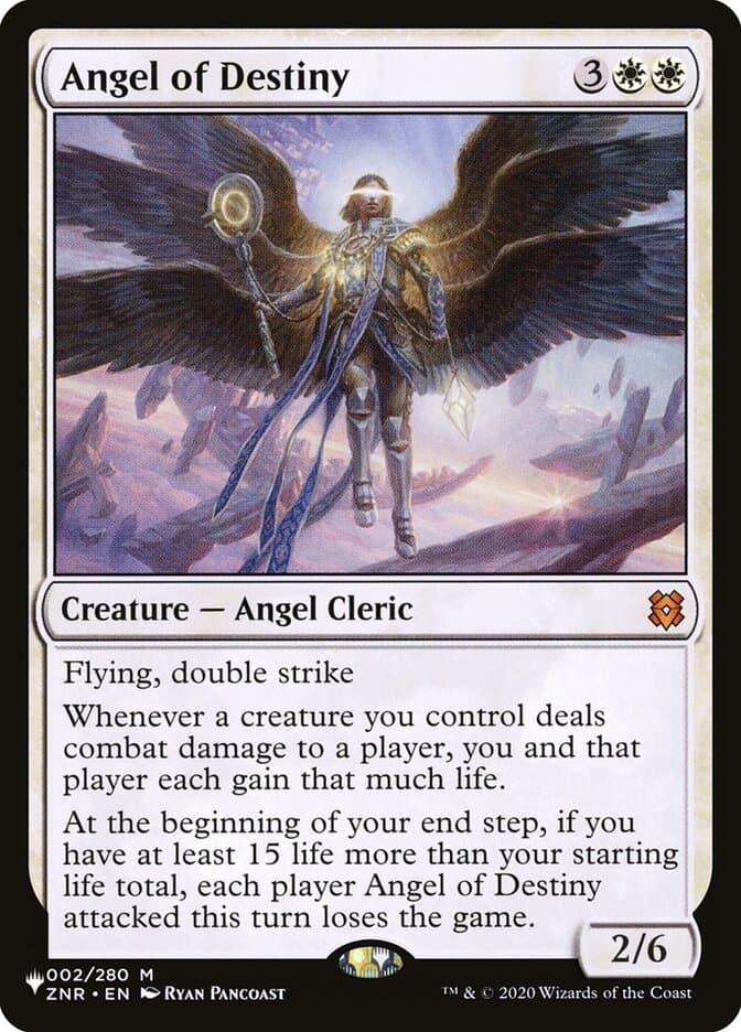 Angel of Destiny — The List