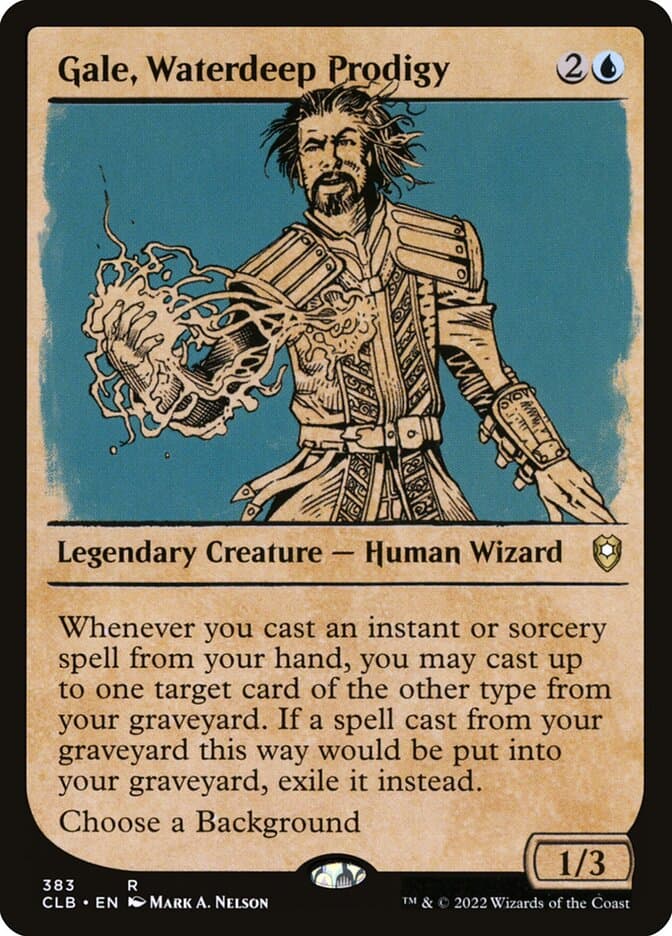 Gale, Waterdeep Prodigy — Commander Legends: Battle for Baldur's Gate