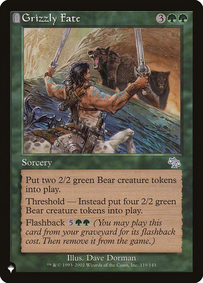 Grizzly Fate — The List