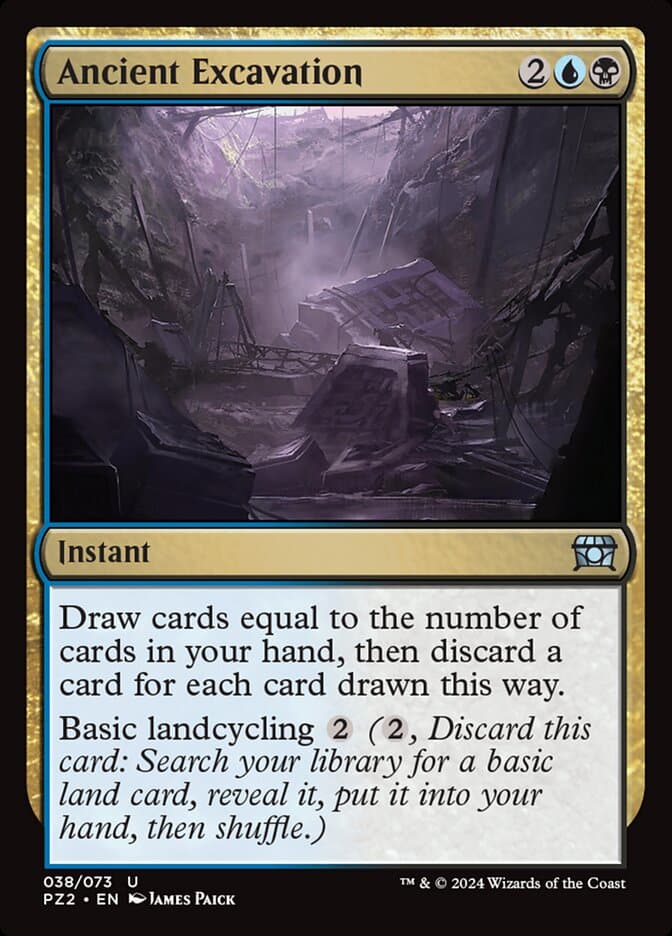 Ancient Excavation — The List