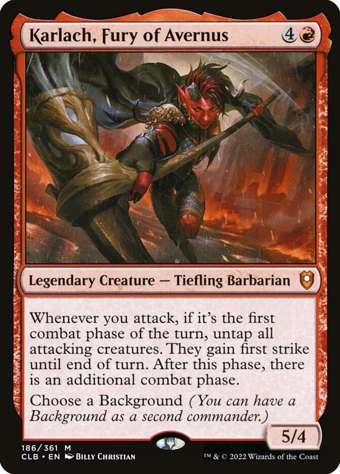 Karlach, Fury of Avernus — Commander Legends: Battle for Baldur's Gate