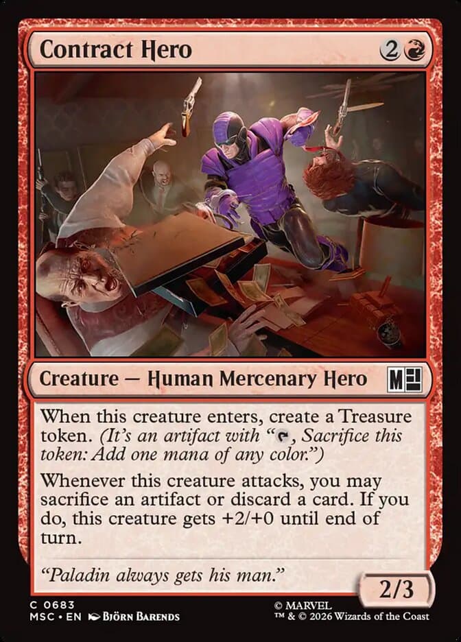 Contract Hero — Marvel Super Heroes Commander