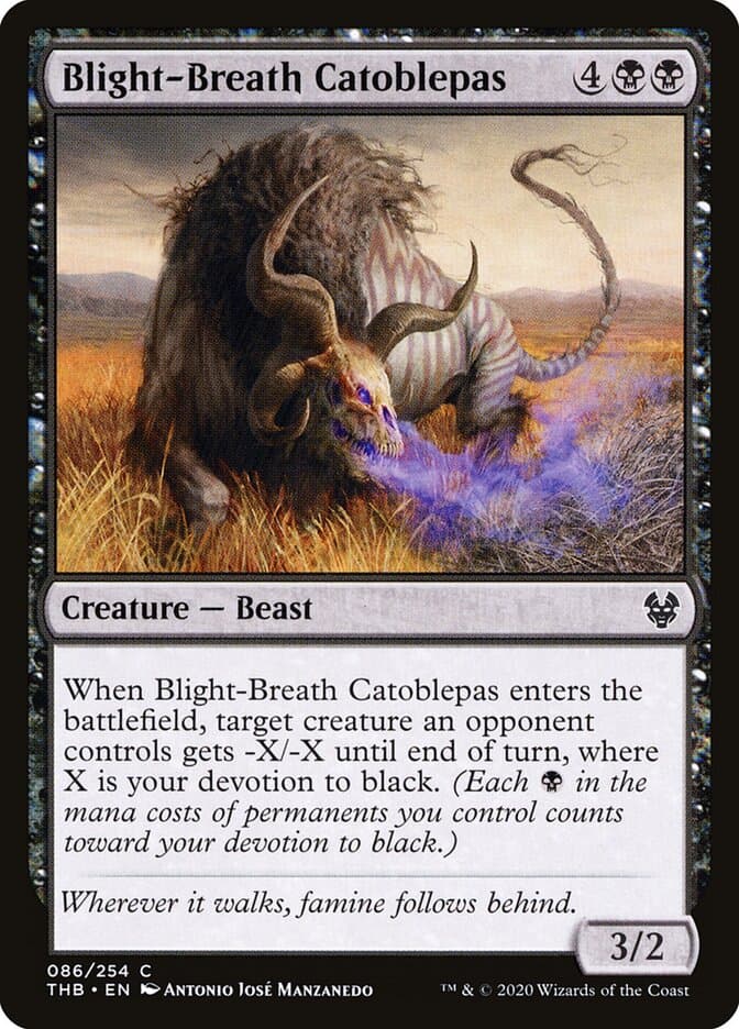 Blight-Breath Catoblepas — Theros Beyond Death