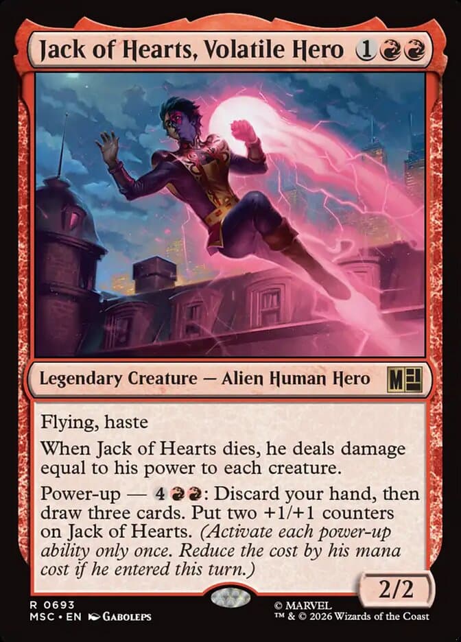 Jack of Hearts, Volatile Hero — Marvel Super Heroes Commander