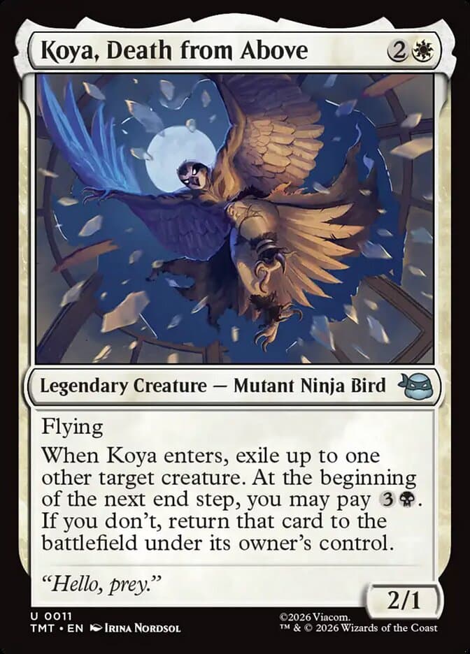 Koya, Death from Above — Teenage Mutant Ninja Turtles