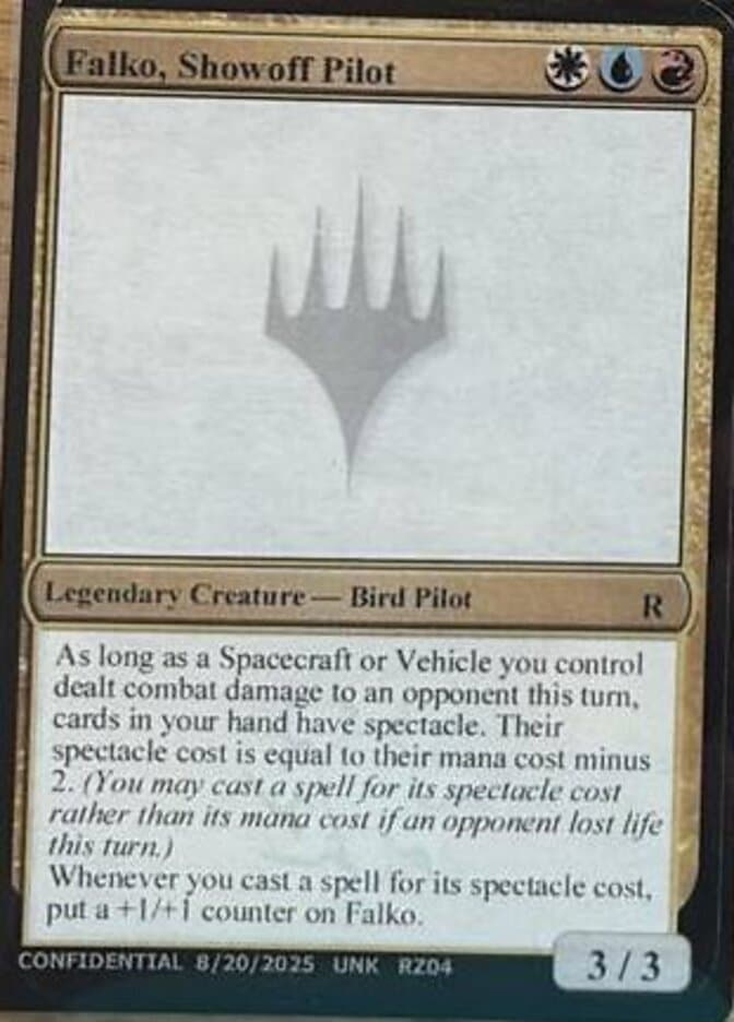 Falko, Showoff Pilot — Unknown Event