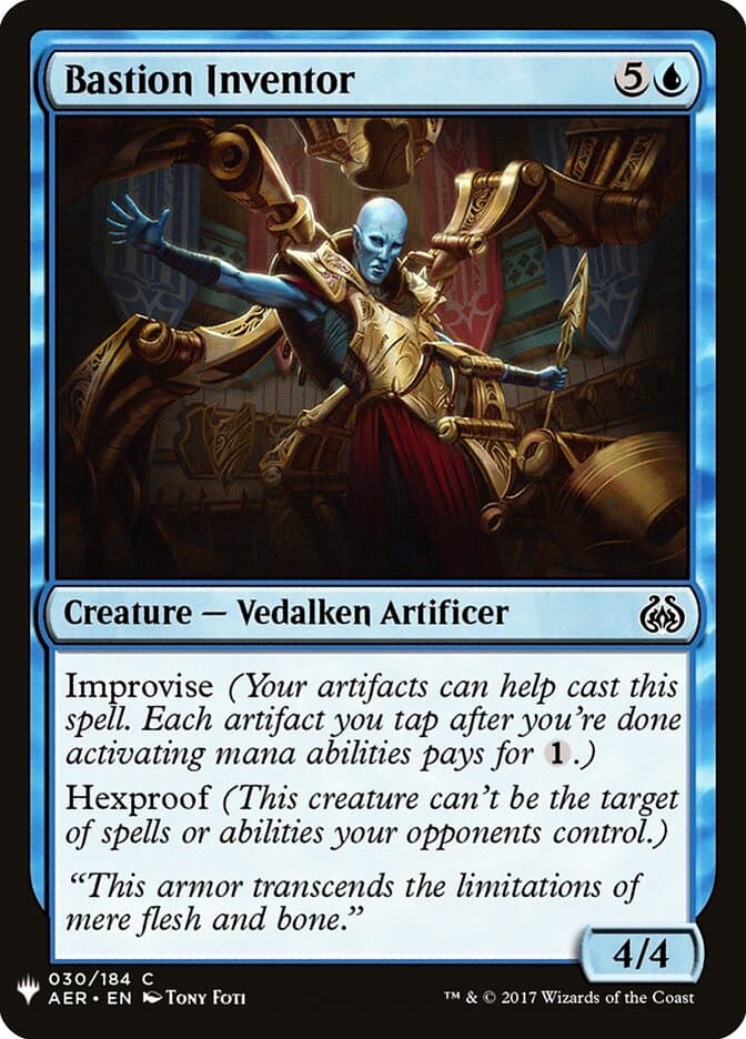 Bastion Inventor — The List