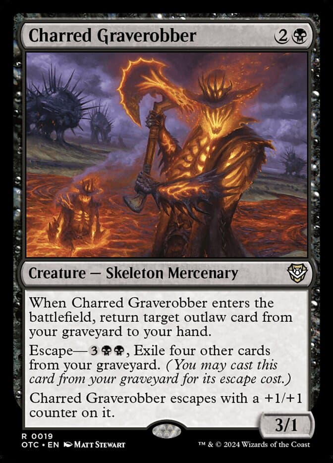 Charred Graverobber — Outlaws of Thunder Junction Commander