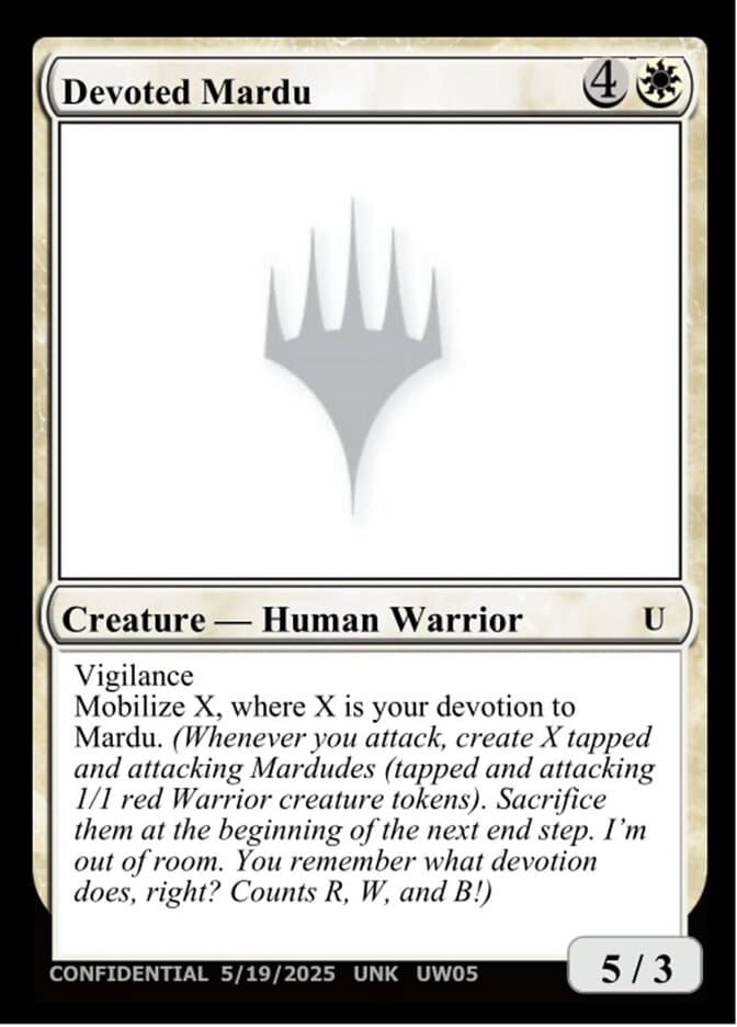 Devoted Mardu — Unknown Event