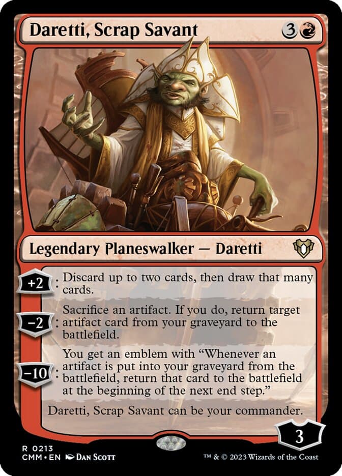 Daretti, Scrap Savant — Commander Masters