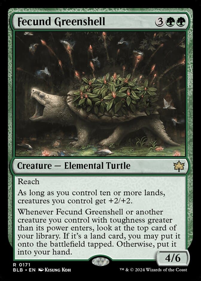 Fecund Greenshell — Bloomburrow
