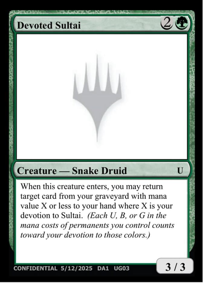 Devoted Sultai — Unknown Event