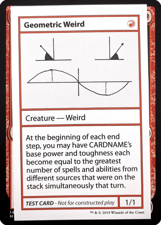 Geometric Weird — Mystery Booster Playtest Cards 2021