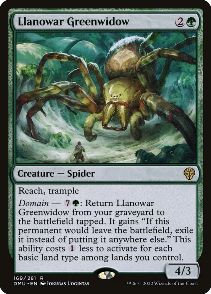 Llanowar Greenwidow — Dominaria United