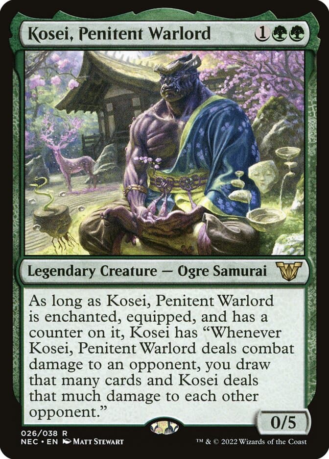 Kosei, Penitent Warlord — Neon Dynasty Commander
