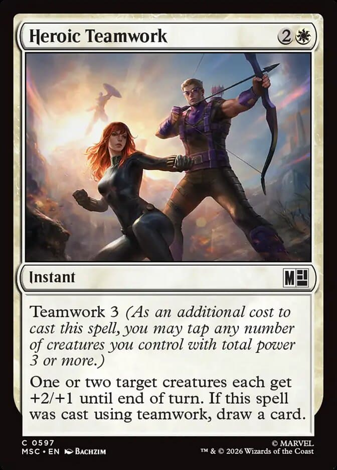 Heroic Teamwork — Marvel Super Heroes Commander