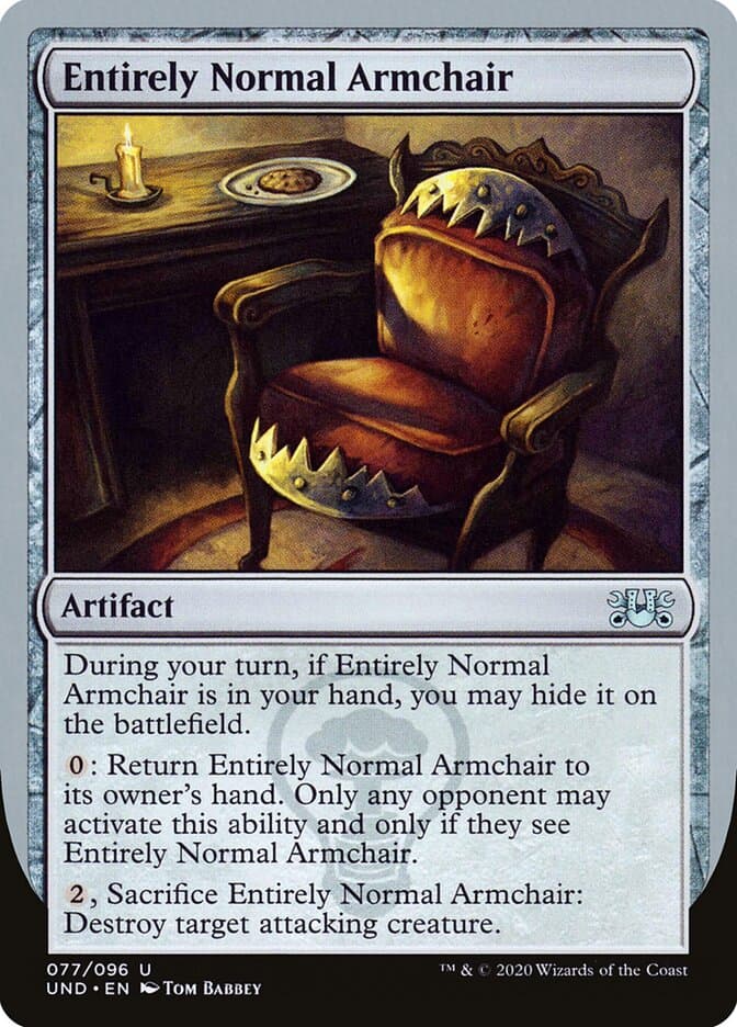 Entirely Normal Armchair — Unsanctioned