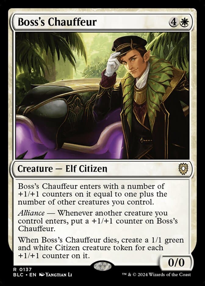 Boss's Chauffeur — Bloomburrow Commander