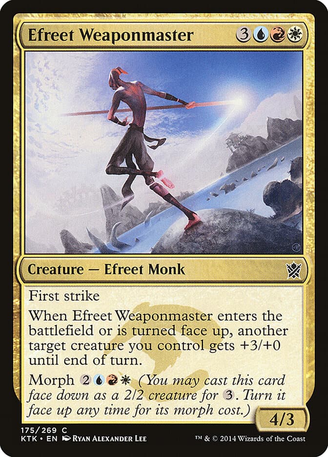 Efreet Weaponmaster — Khans of Tarkir