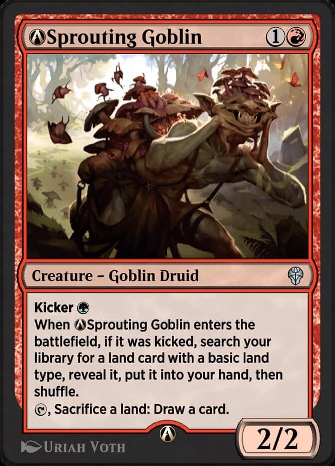 A-Sprouting Goblin — Dominaria United