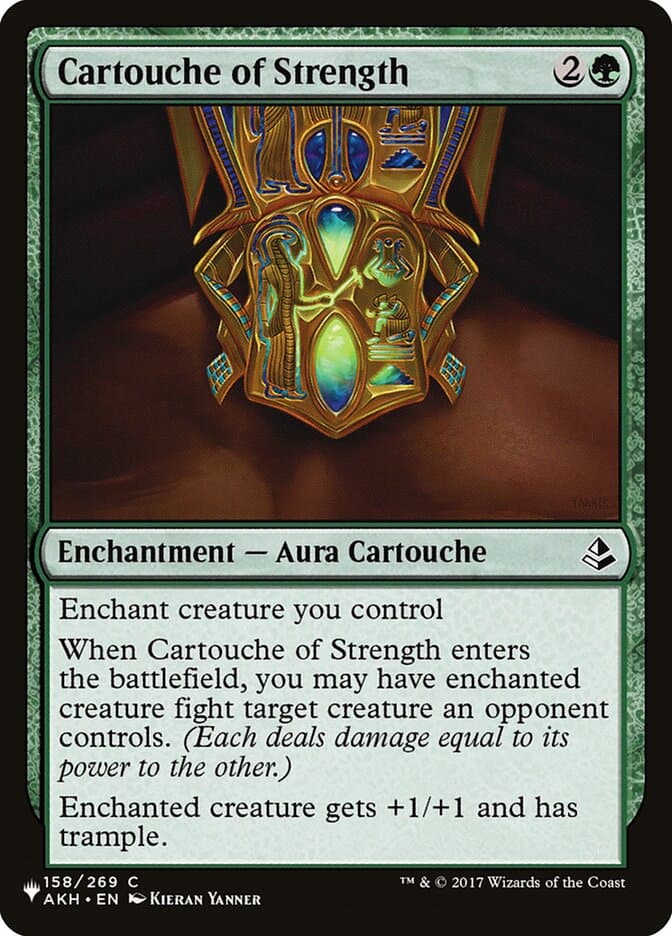 Cartouche of Strength — The List