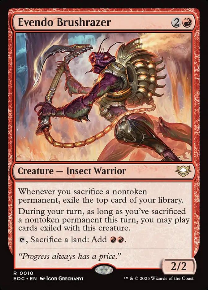 Evendo Brushrazer — Edge of Eternities Commander